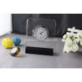 Simple design crystal table clock customized crystal clock